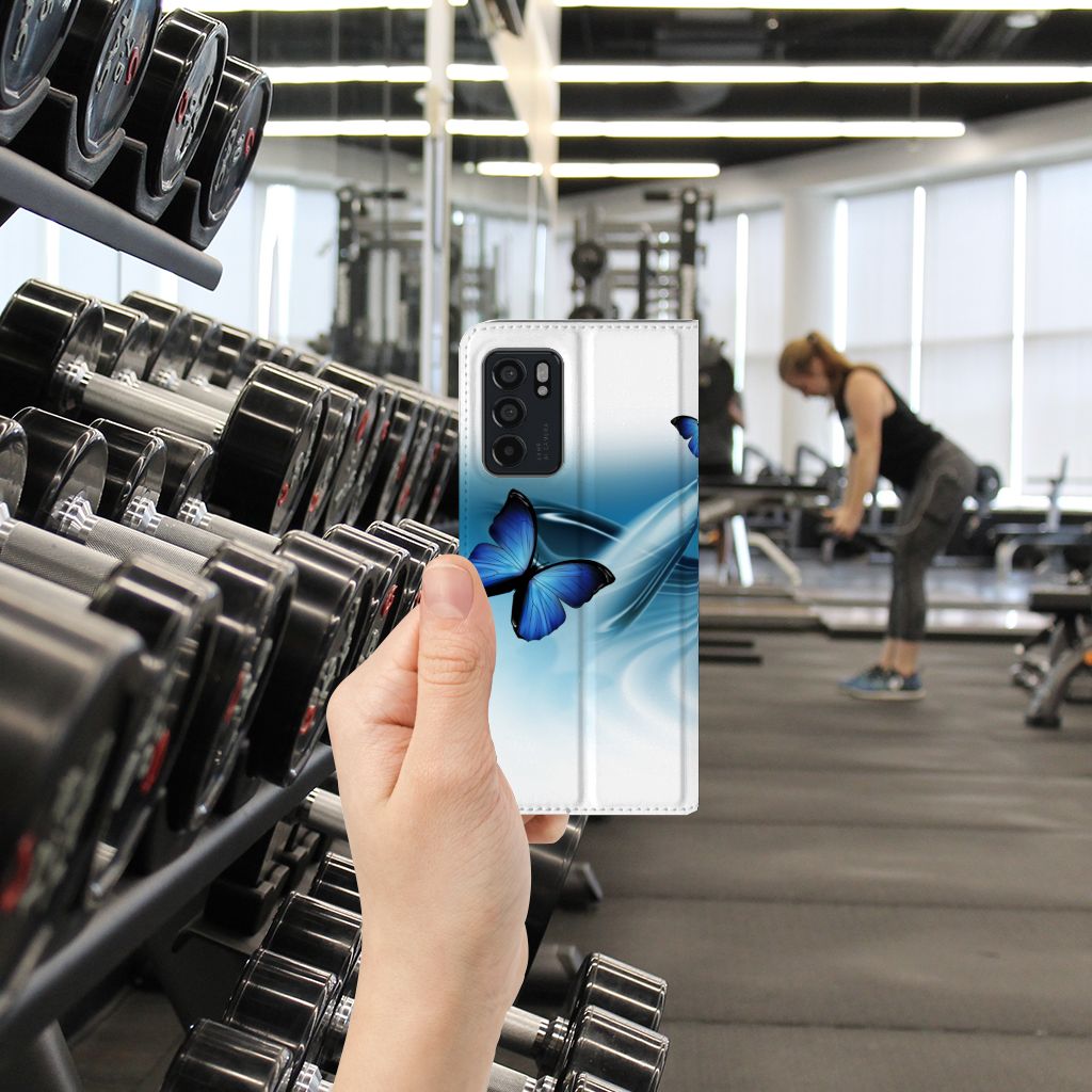 OPPO Reno6 5G Hoesje maken Vlinders - B2C Telecom