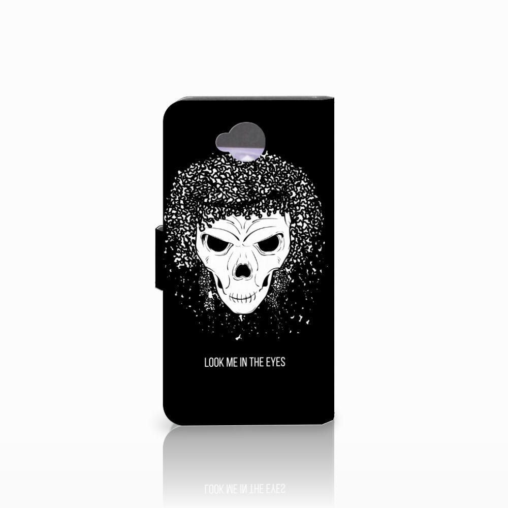 Telefoonhoesje met Naam Microsoft Lumia 650 Skull Hair
