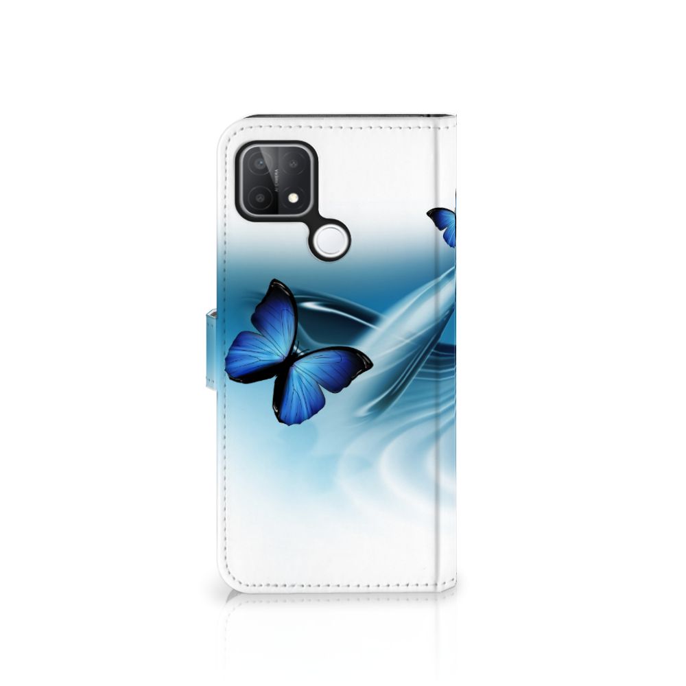 OPPO A15 Telefoonhoesje met Pasjes Vlinders