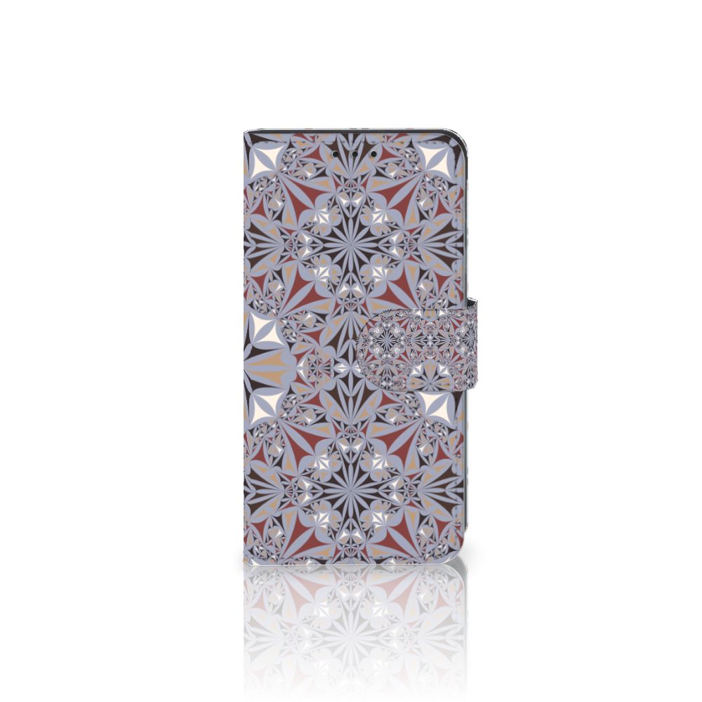 Samsung Galaxy A3 2017 Bookcase Flower Tiles