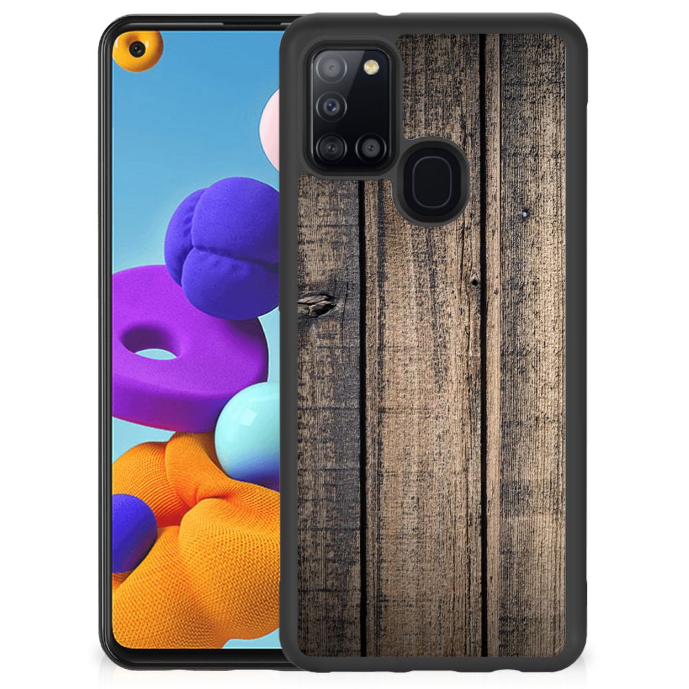 Samsung Galaxy A21s Grip Case Steigerhout