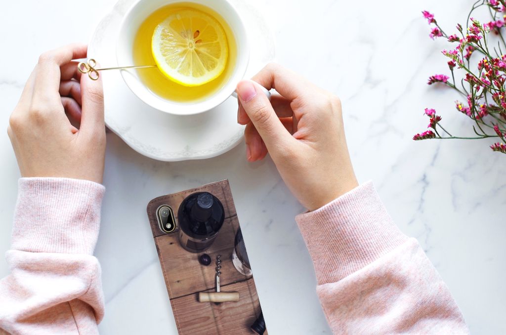 Huawei Y5 (2019) Flip Style Cover Wijn - B2C Telecom