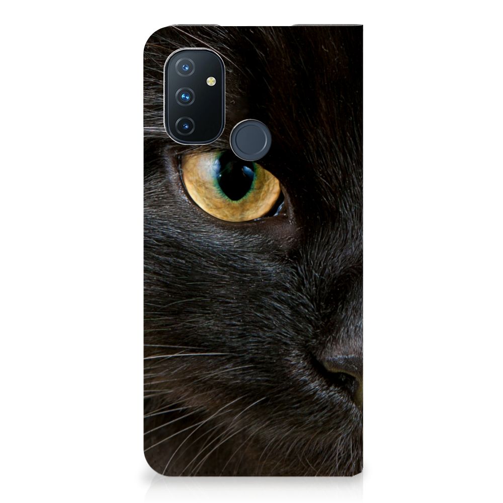 OnePlus Nord N100 Hoesje maken Zwarte Kat - B2C Telecom