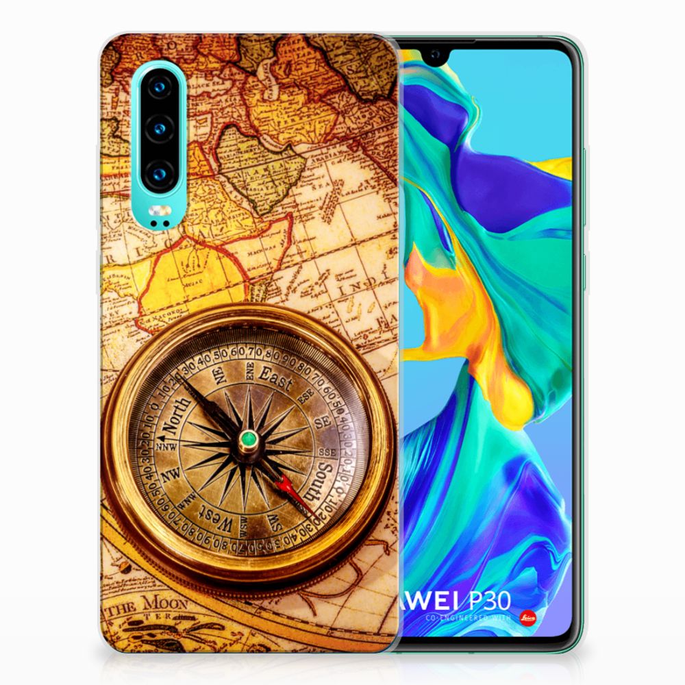 Huawei P30 Siliconen Back Cover Kompas