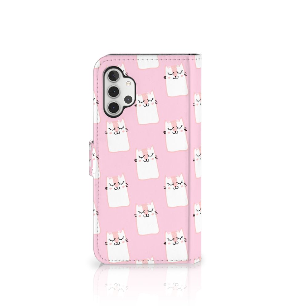 Samsung Galaxy A32 4G Telefoonhoesje met Pasjes Sleeping Cats