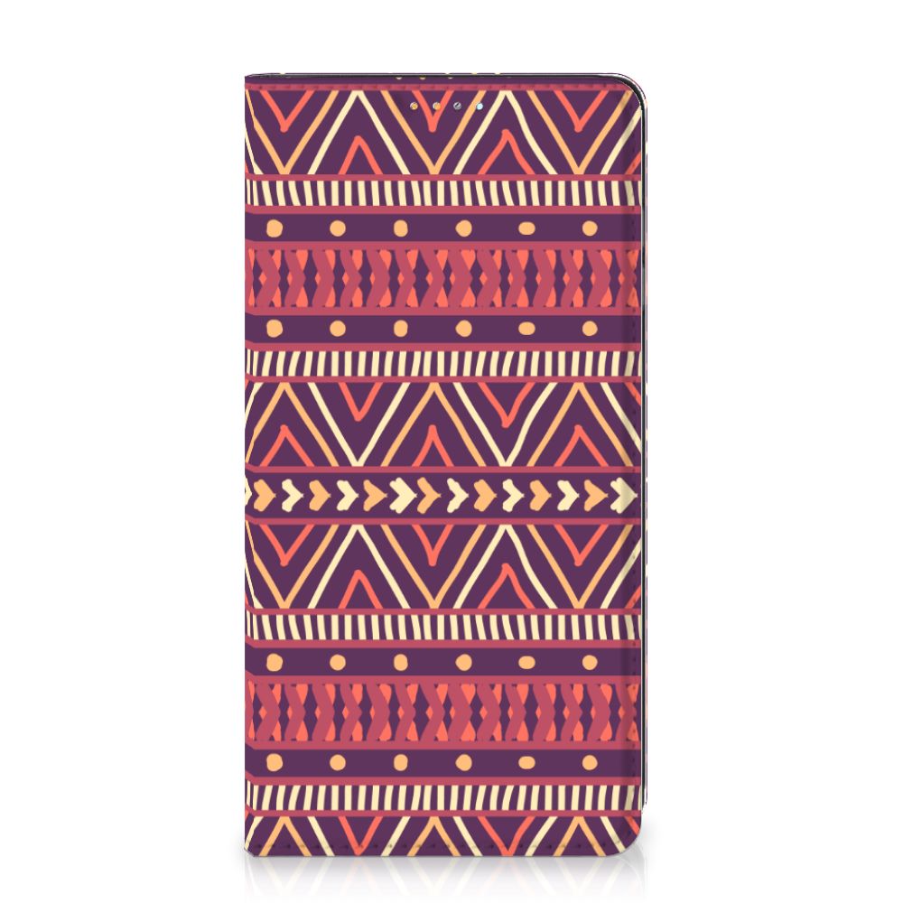 Samsung Galaxy A32 4G | A32 5G Enterprise Editie Hoesje met Magneet Aztec Paars - B2C Telecom