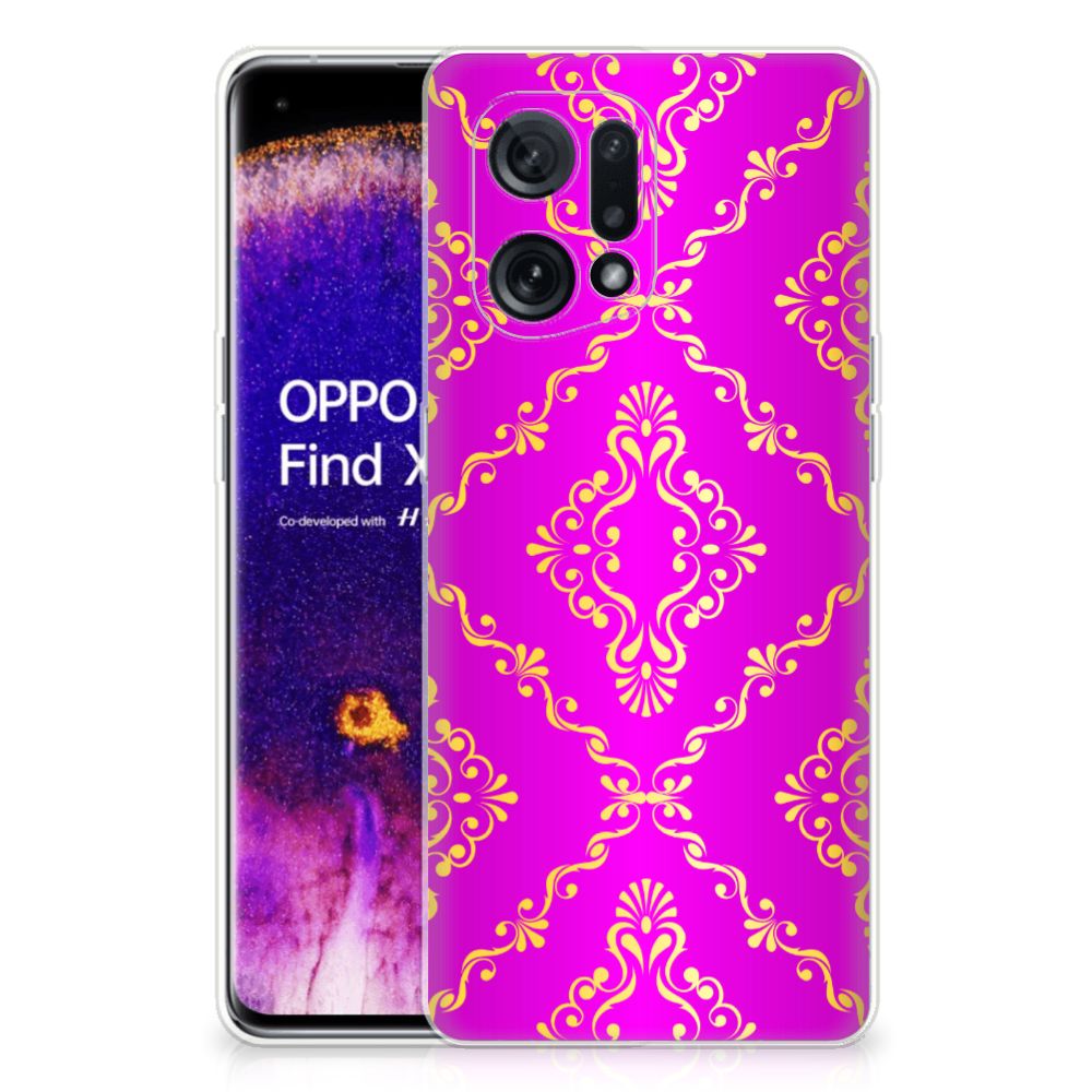 Siliconen Hoesje OPPO Find X5 Barok Roze B2C Telecom
