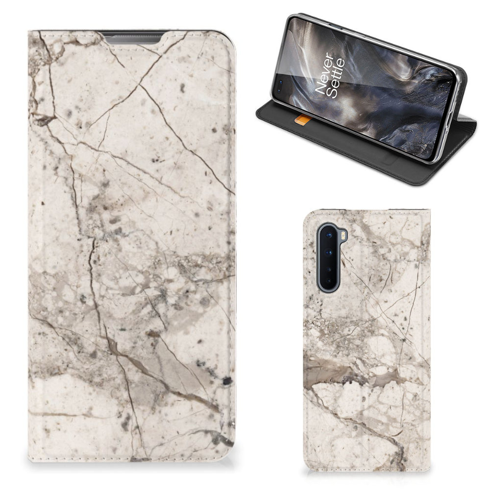 OnePlus Nord Standcase Marmer Beige