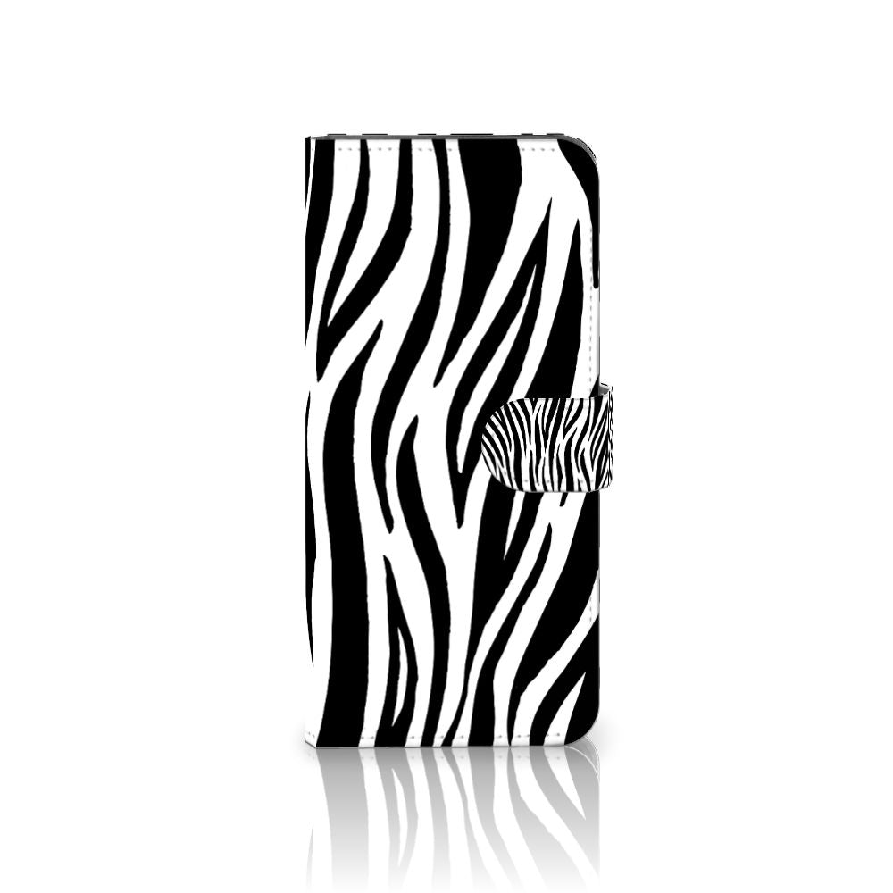 Motorola Edge 20 Lite Telefoonhoesje met Pasjes Zebra