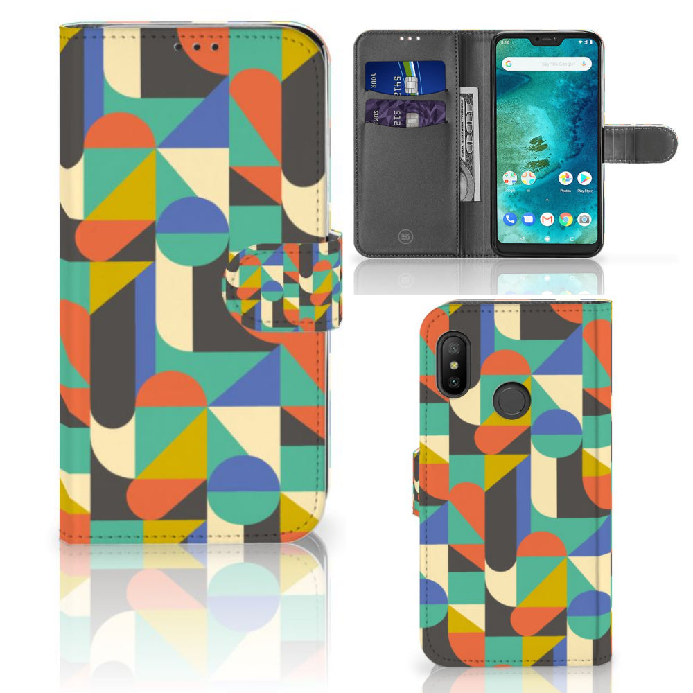 Xiaomi Mi A2 Lite Telefoon Hoesje Funky Retro