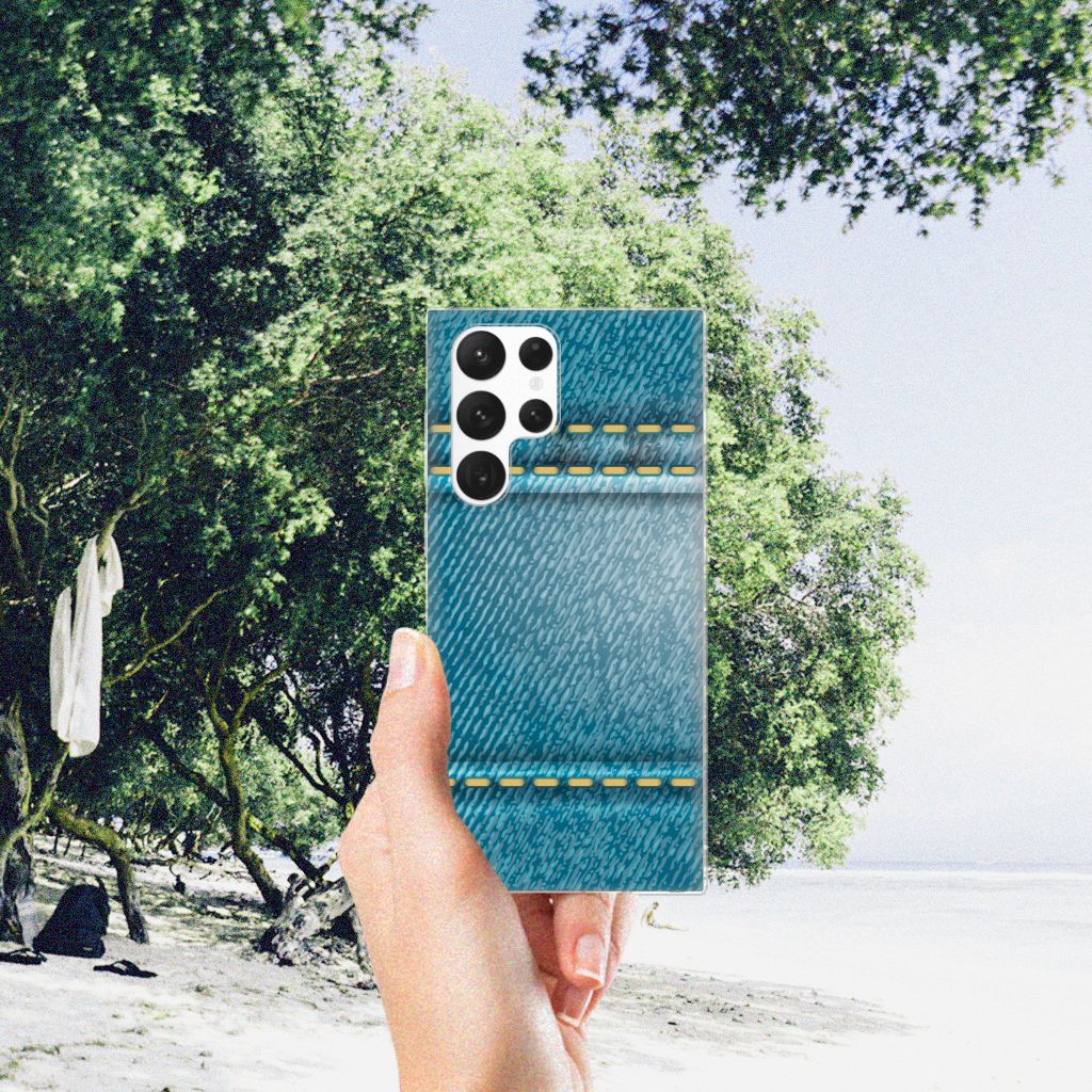 Samsung Galaxy S22 Ultra Silicone Back Cover Jeans B2C Telecom