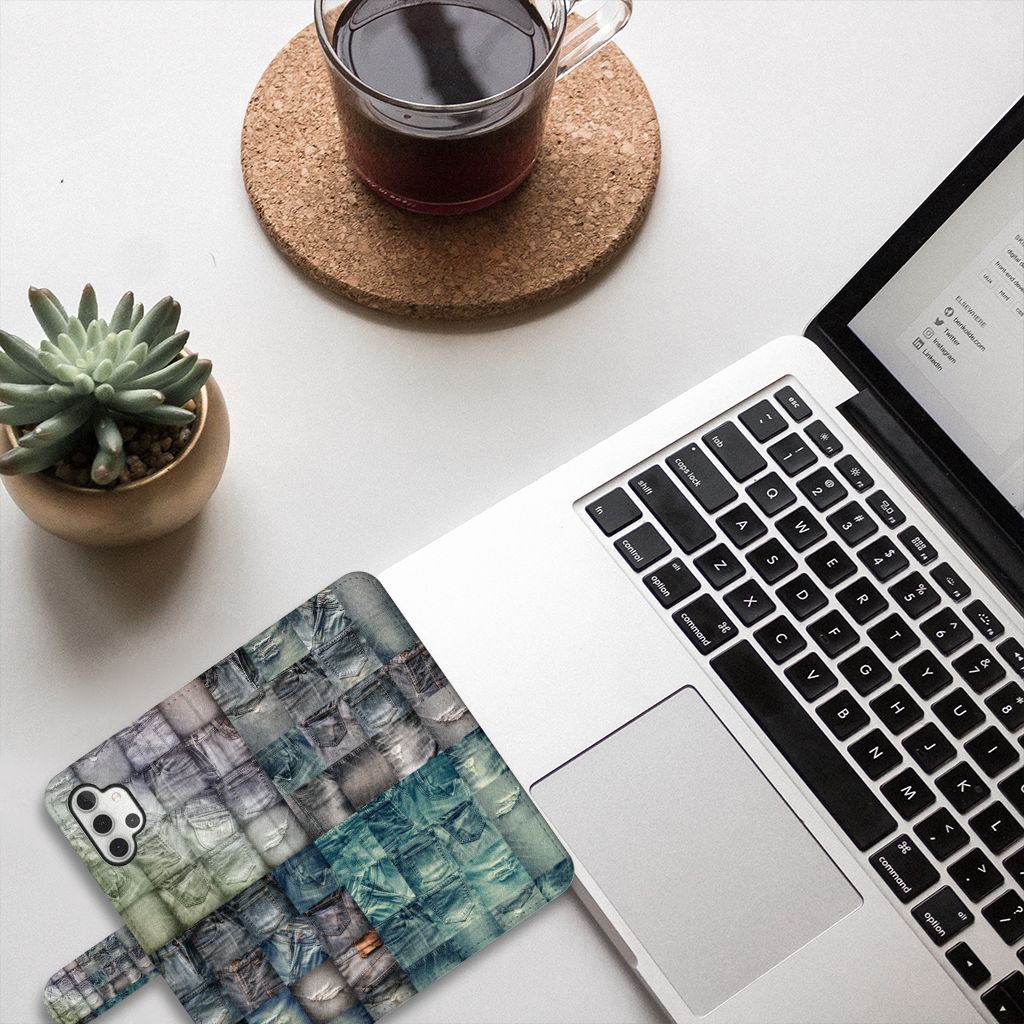 Wallet Case met Pasjes Samsung Galaxy A32 5G Spijkerbroeken