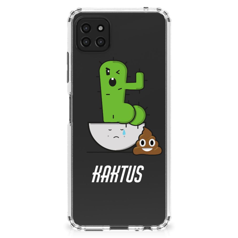 Samsung Galaxy A22 5G Stevig Bumper Hoesje Cactus Poo B2C Telecom