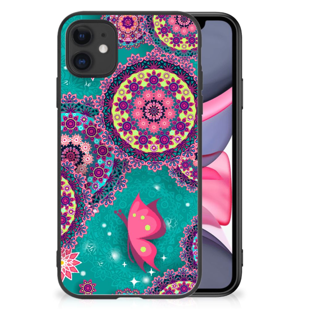 iPhone 11 Leuk Telefoonhoesje Cirkels en Vlinders B2C Telecom