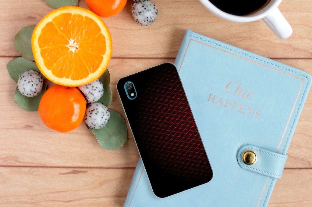 Huawei Y5 (2019) TPU bumper Geruit Rood
