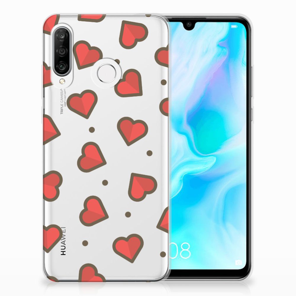 Huawei P30 Lite TPU bumper Hearts