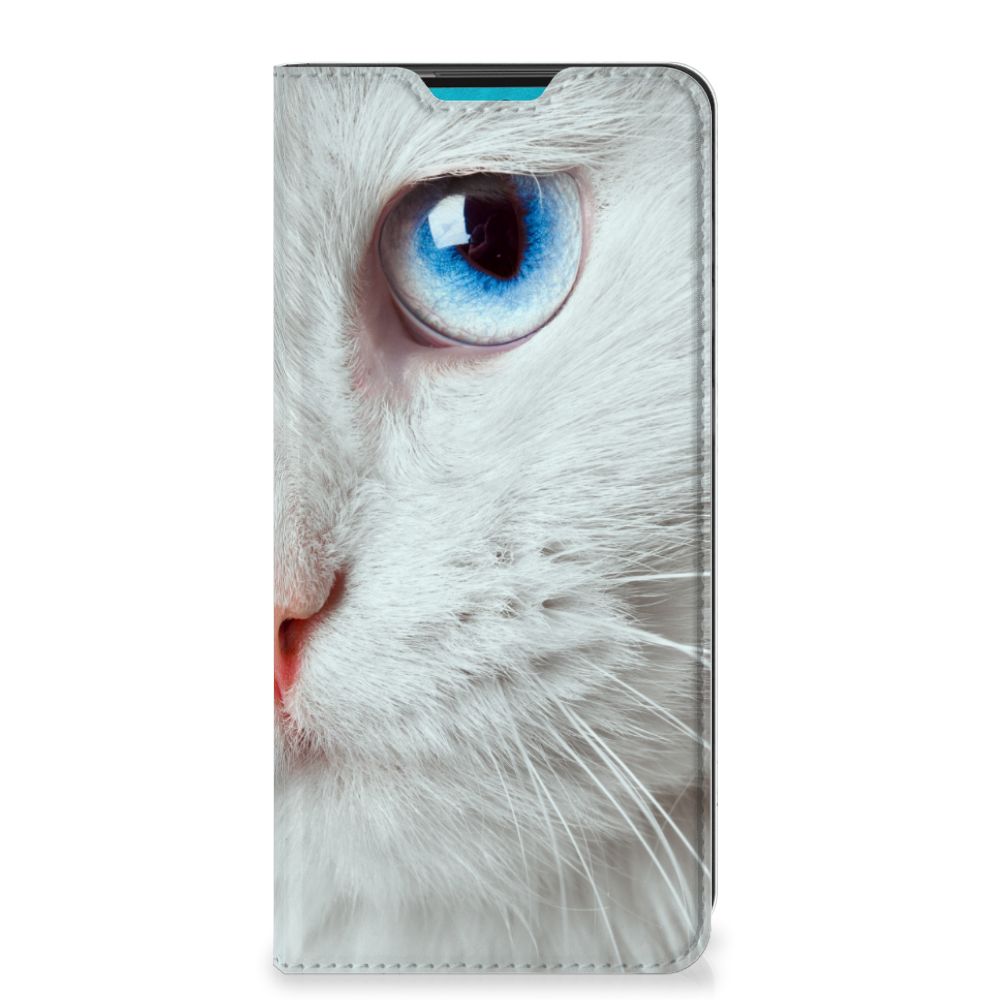 Samsung Galaxy A73 Hoesje maken Witte Kat - B2C Telecom