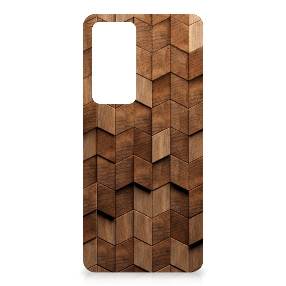 Bumper Hoesje voor Xiaomi 12T | 12T Pro Wooden Cubes