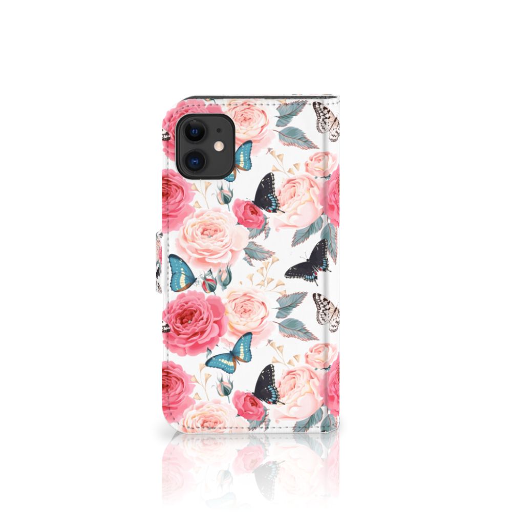 Apple iPhone 11 Hoesje Butterfly Roses