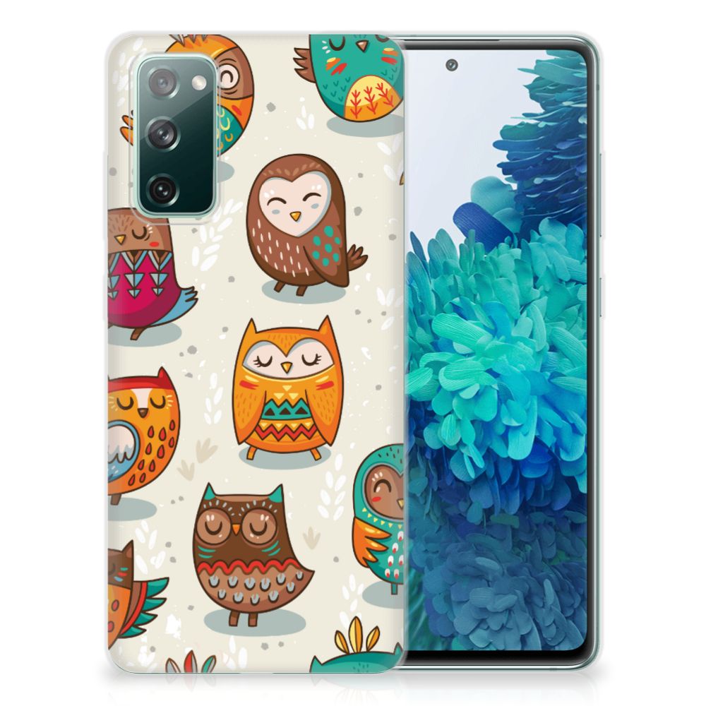 Samsung Galaxy S20 FE TPU Hoesje Vrolijke Uilen B2C Telecom