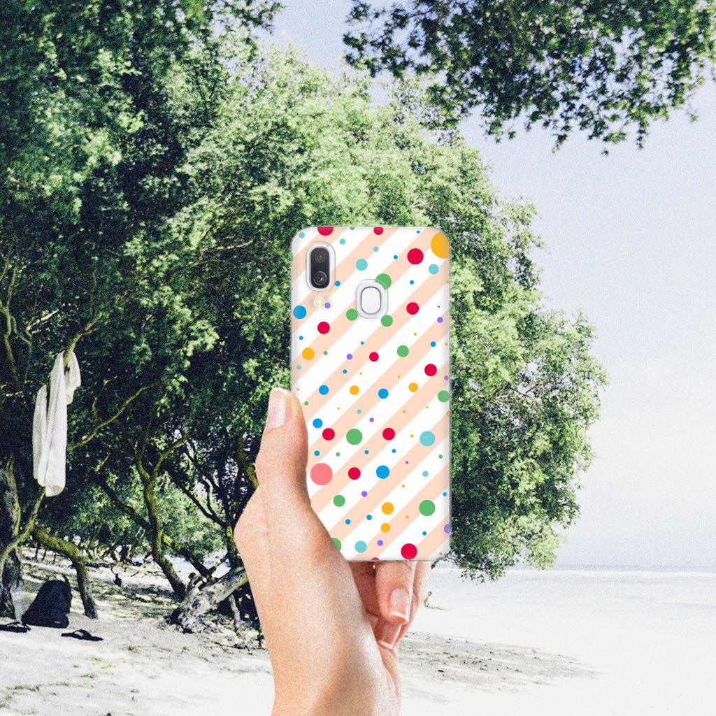 Samsung Galaxy A40 TPU bumper Dots