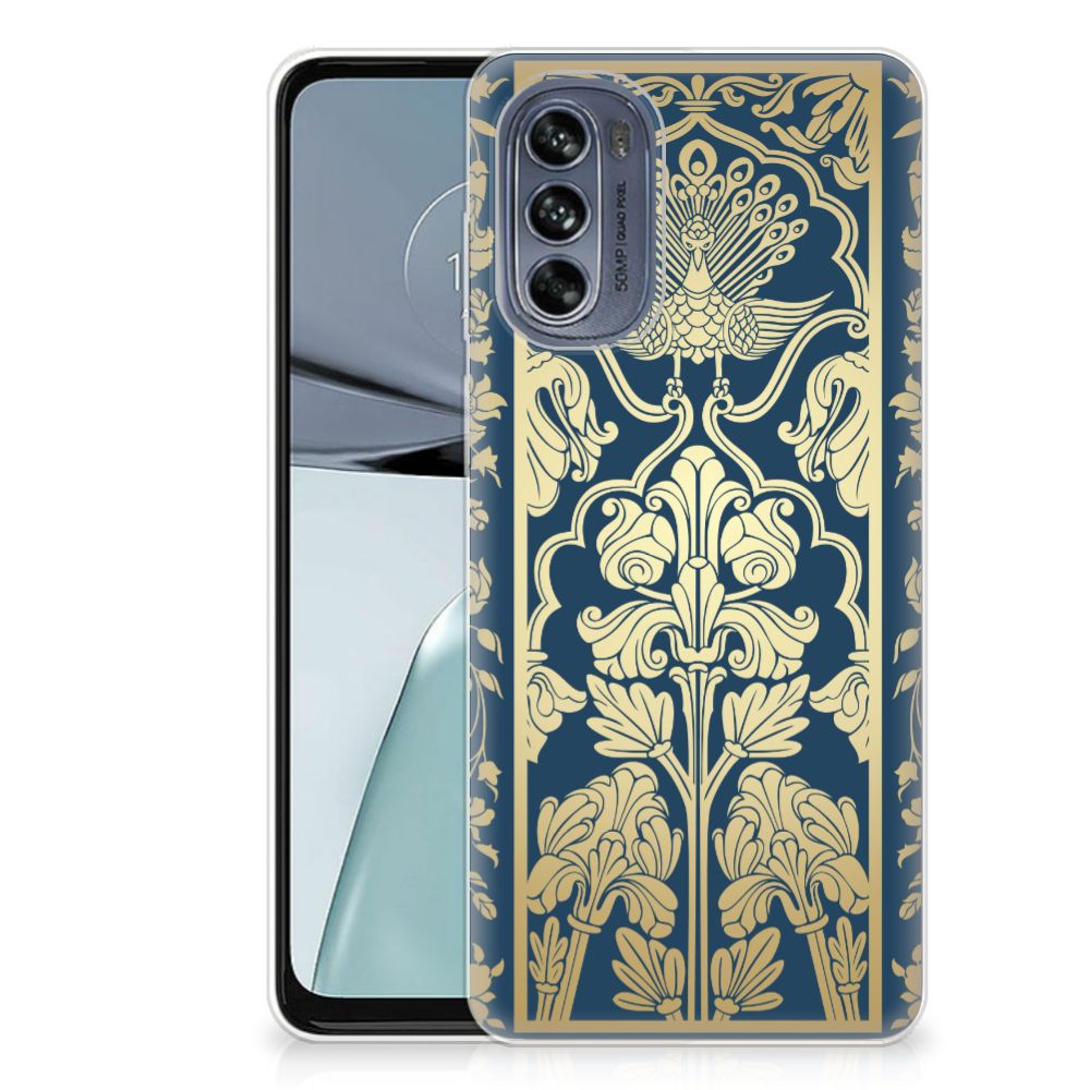 Motorola Moto G62 5G TPU Case Beige Flowers