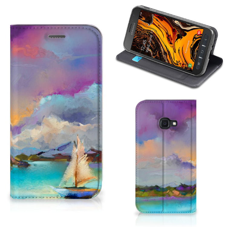 Bookcase Samsung Galaxy Xcover 4s Boat