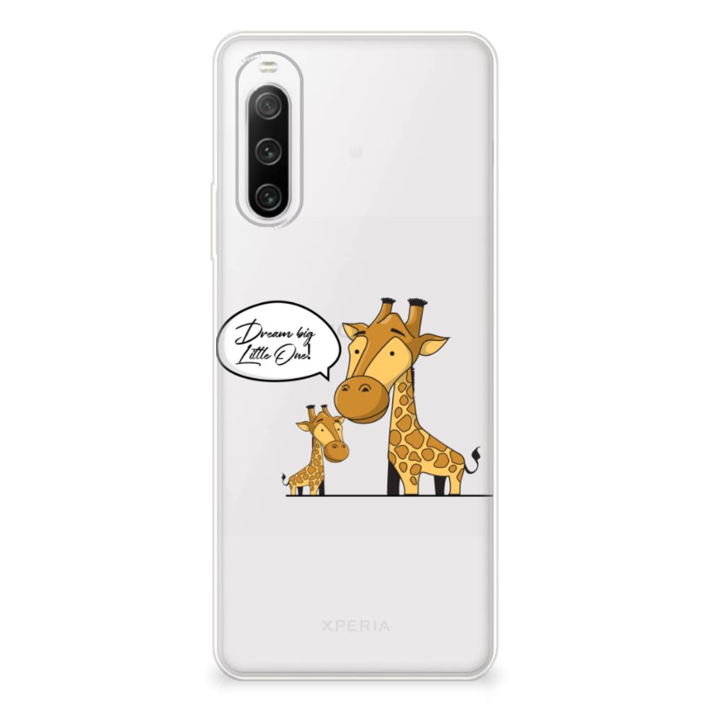 Sony Xperia 10 IV Telefoonhoesje met Naam Giraffe