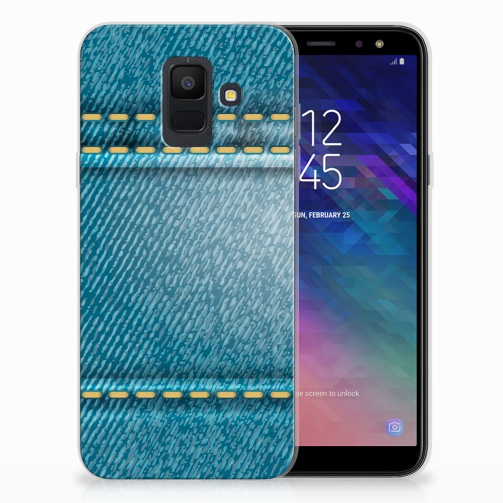 Samsung Galaxy A6 (2018) Silicone Back Cover Jeans