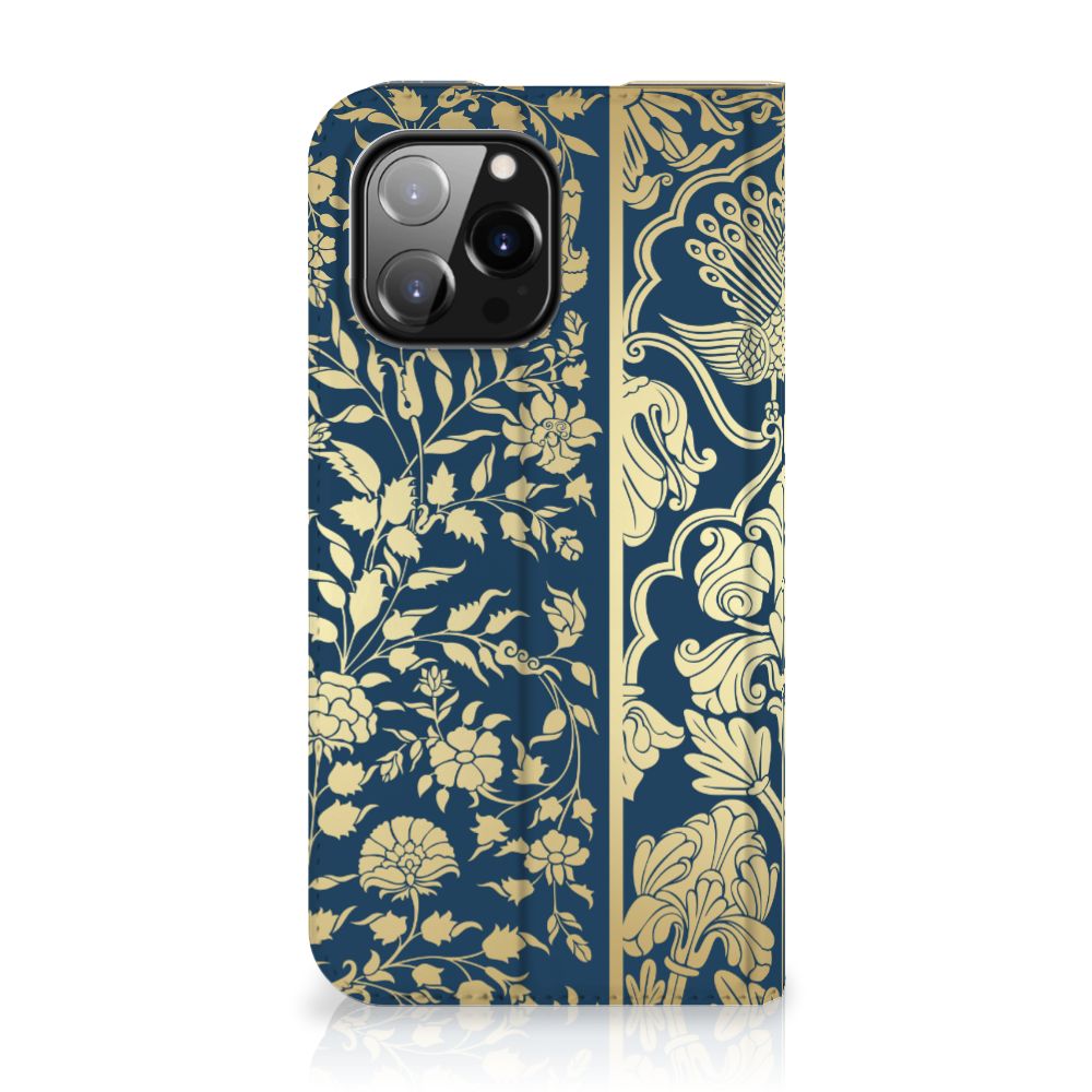 iPhone 14 Pro Max Smart Cover Beige Flowers - B2C Telecom
