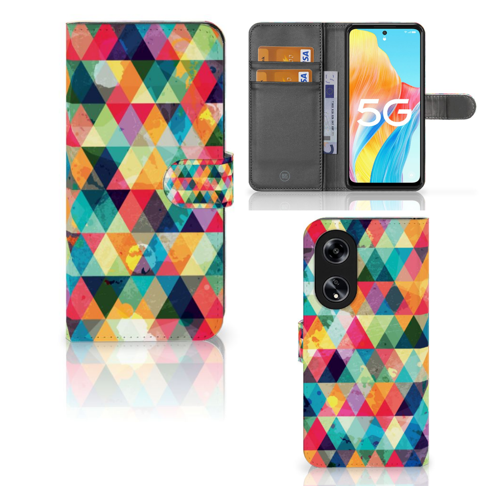OPPO Reno8 T 5G Telefoon Hoesje Geruit