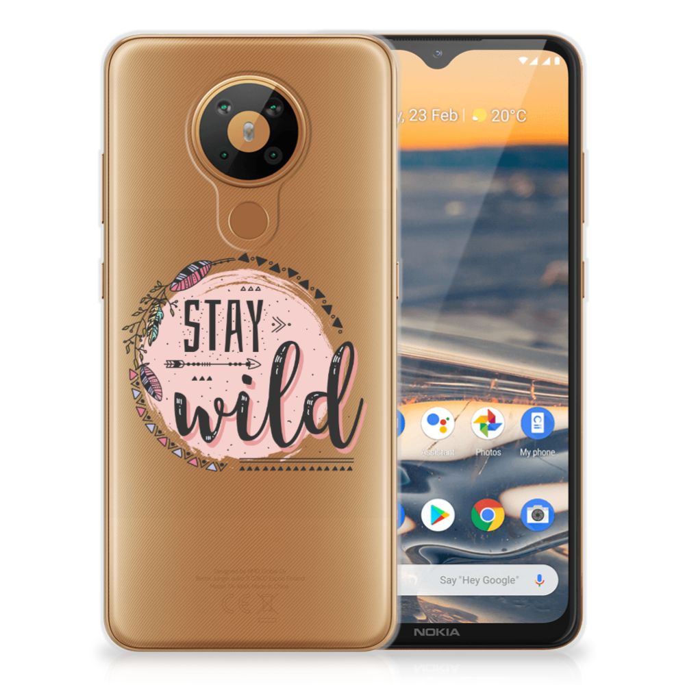 Nokia 5.3 Telefoonhoesje met Naam Boho Stay Wild B2C Telecom