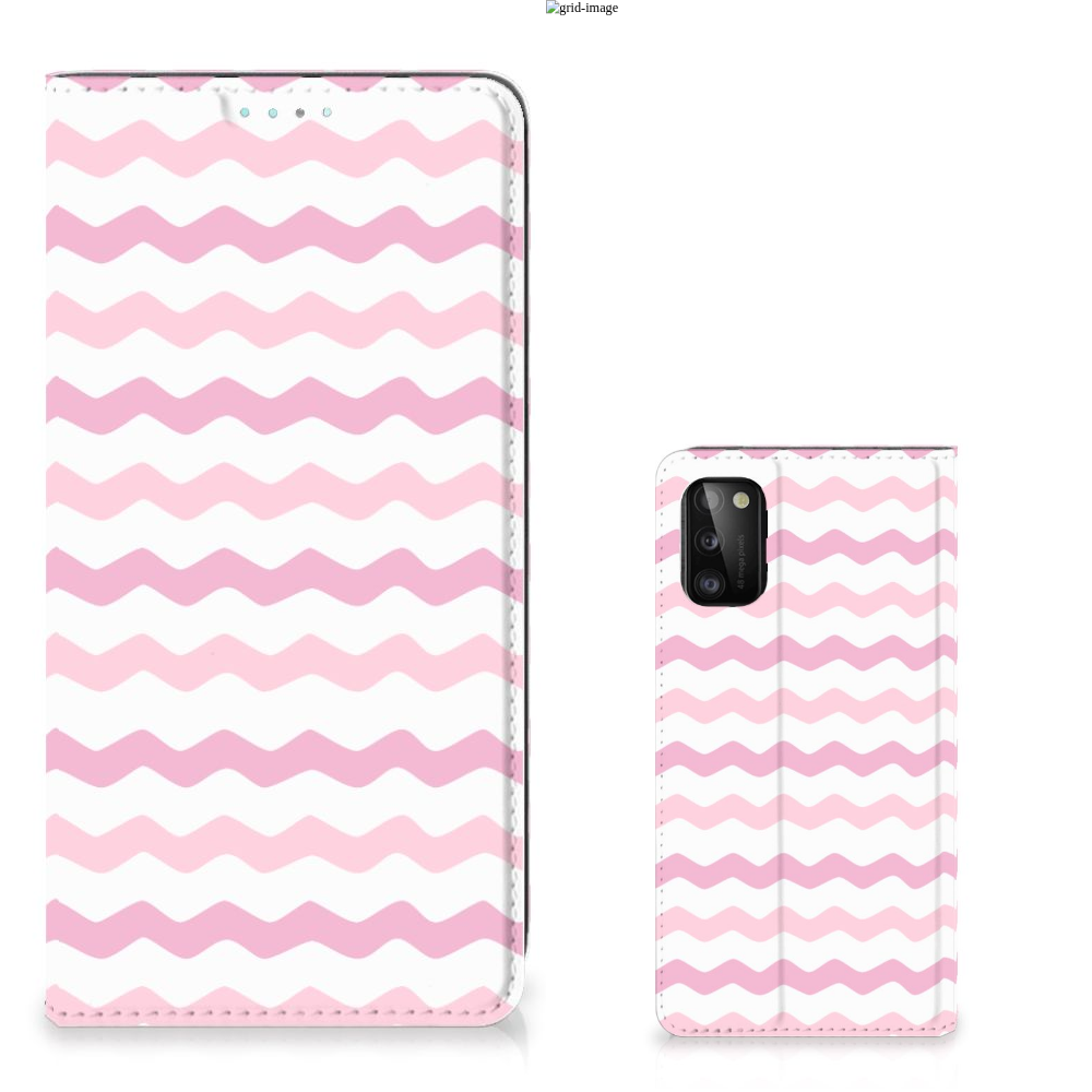 Samsung Galaxy A41 Hoesje met Magneet Waves Roze - B2C Telecom