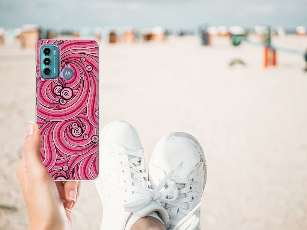 Motorola Moto G60 Hoesje maken Swirl Pink B2C Telecom