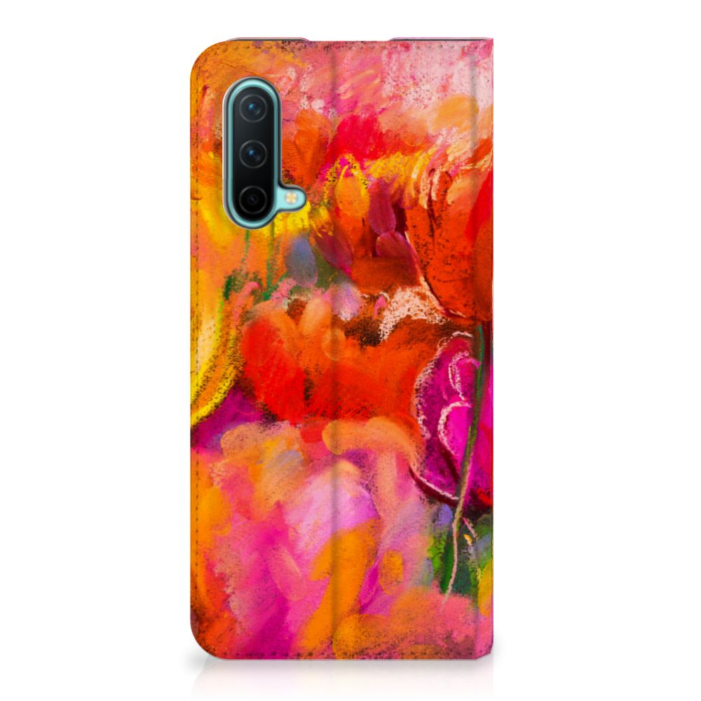 Bookcase OnePlus Nord CE 5G Tulips - B2C Telecom