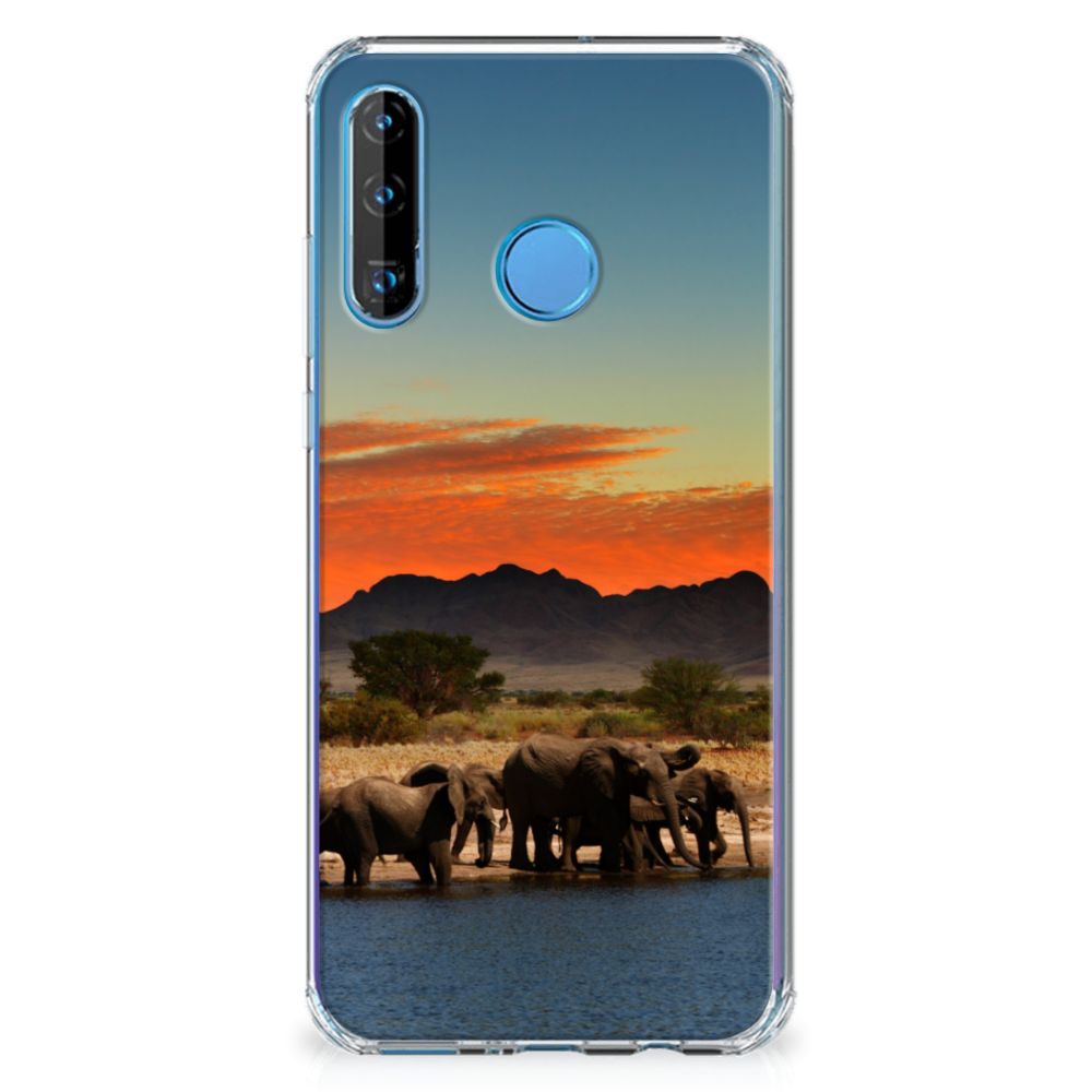 Huawei P30 Lite Case Anti-shock Olifanten