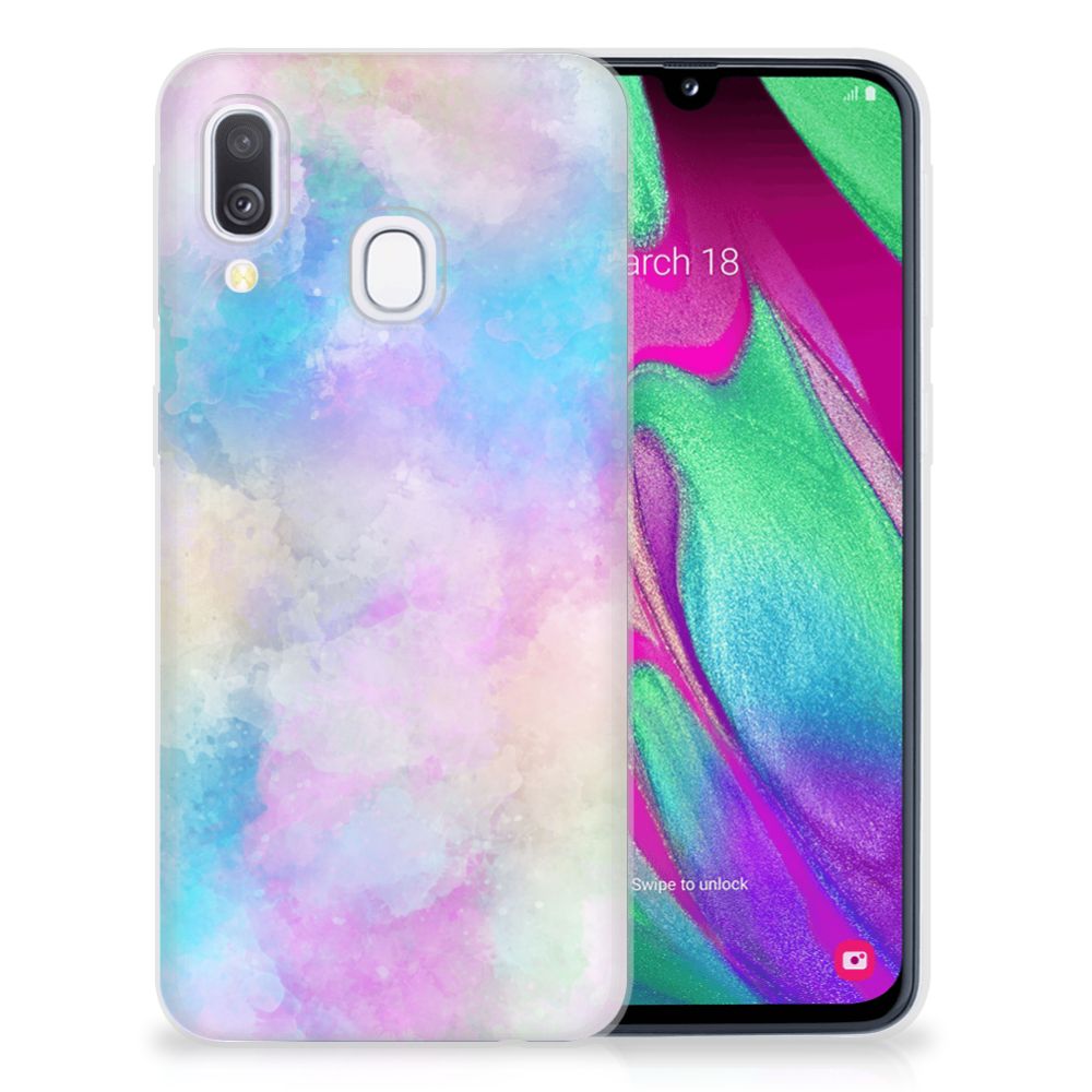 Hoesje maken Samsung Galaxy A40 Watercolor Light