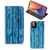 iPhone 12 Pro Max Book Wallet Case Wood Blue - B2C Telecom