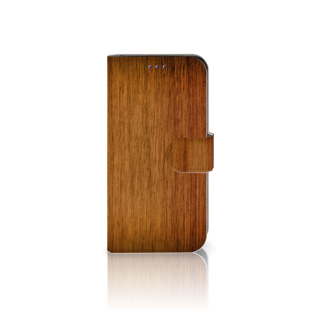 Samsung Galaxy S10e Book Style Case Donker Hout