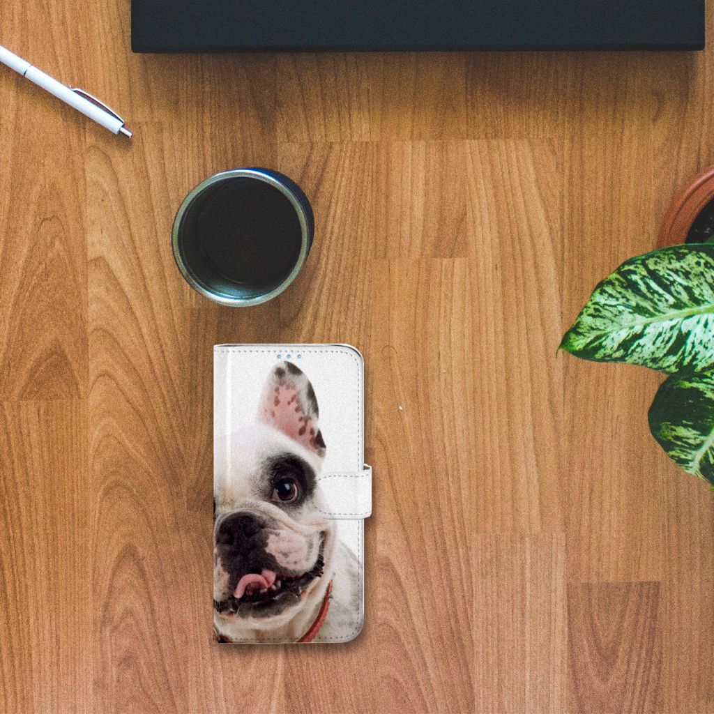 Huawei P40 Lite Telefoonhoesje met Pasjes Franse Bulldog