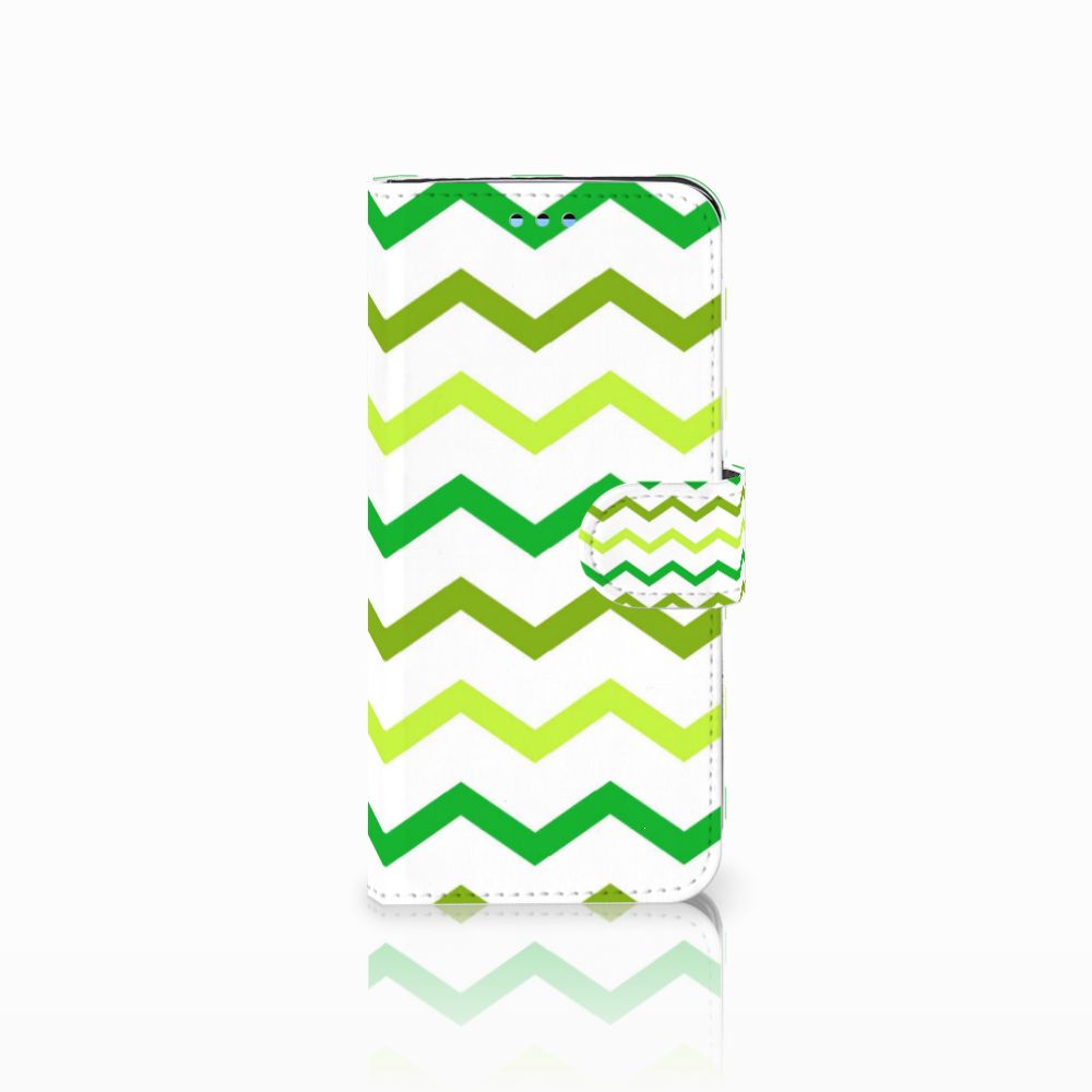 Samsung Galaxy S9 Telefoon Hoesje Zigzag Groen