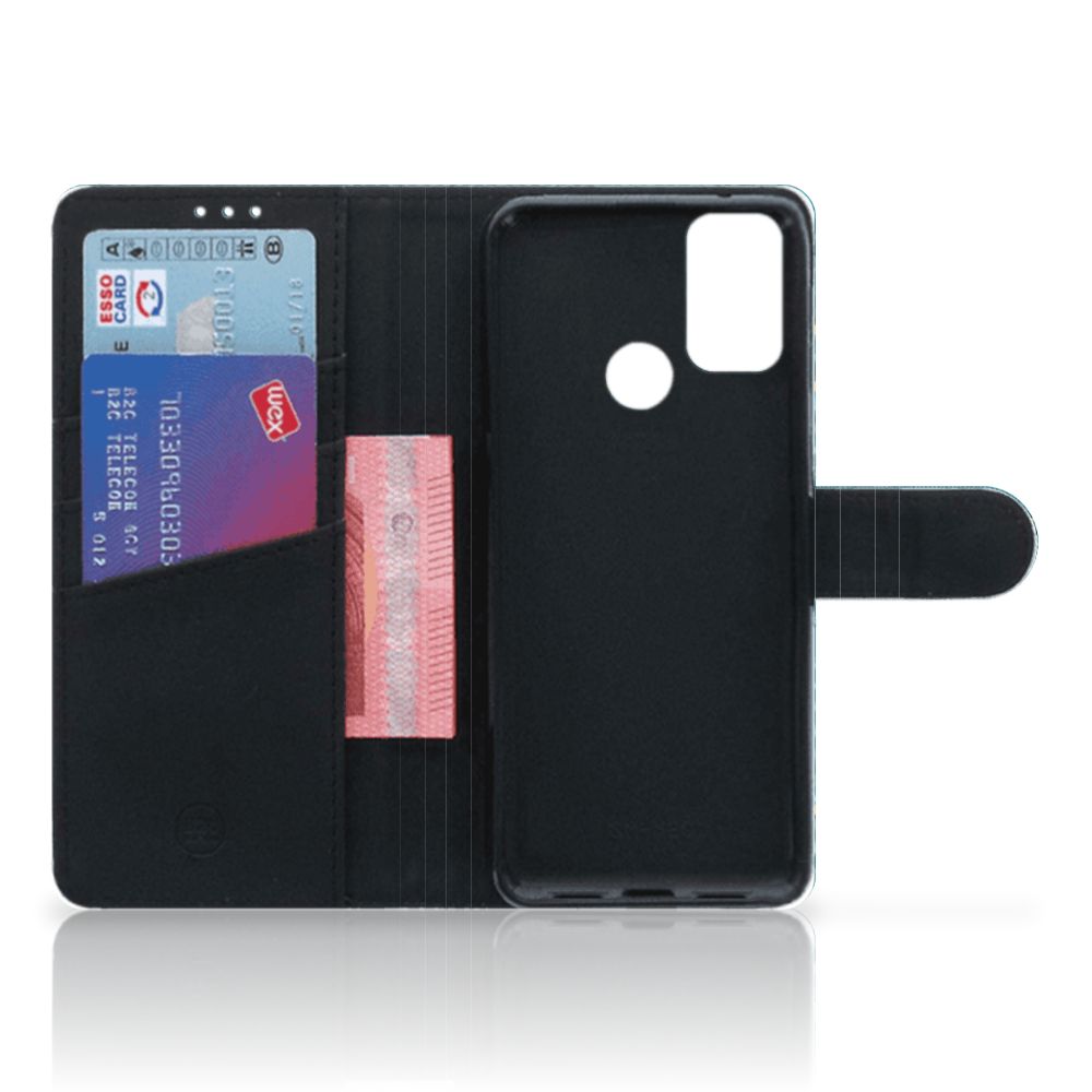 Alcatel 1S (2021) Wallet Case met Pasjes Jeans