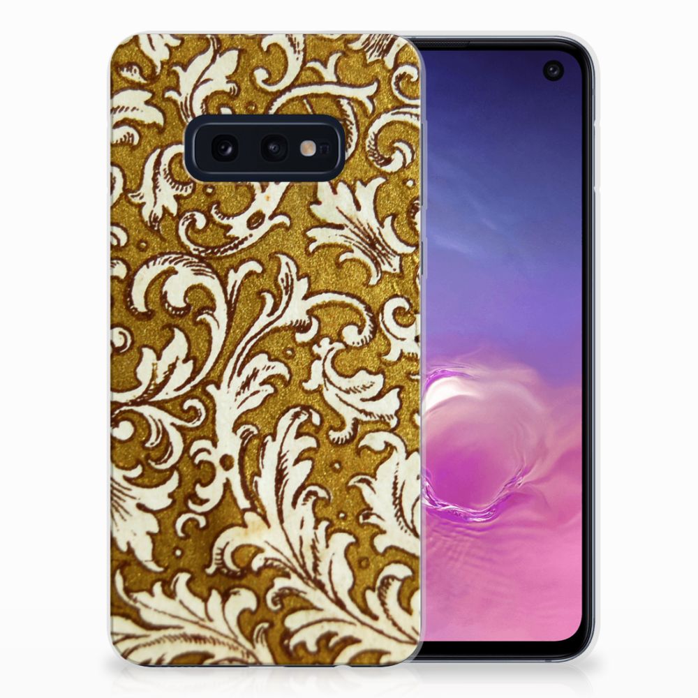 Siliconen Hoesje Samsung Galaxy S10e Barok Goud