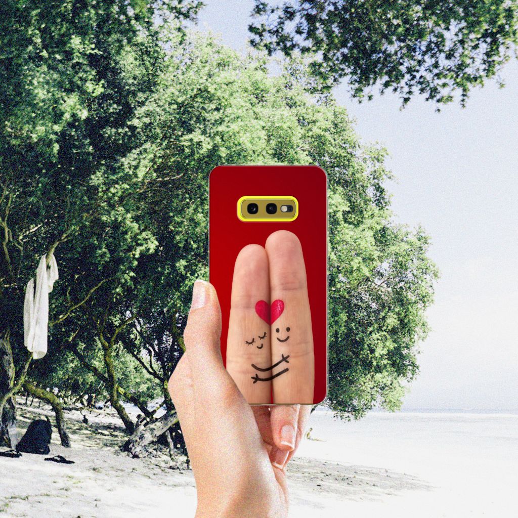 Samsung Galaxy S10e Silicone Back Cover Liefde - Origineel Romantisch Cadeau