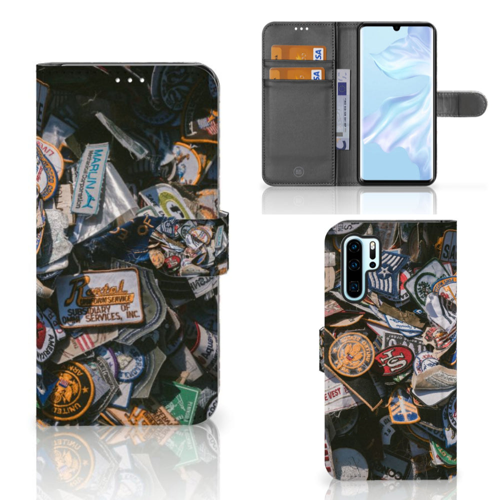 Huawei P30 Pro Telefoonhoesje met foto Badges