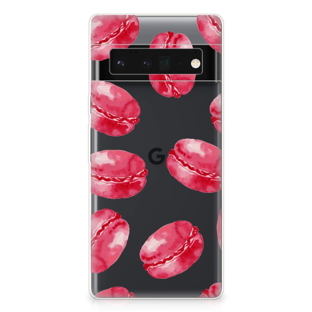 Google Pixel 6 Pro Siliconen Case Pink Macarons