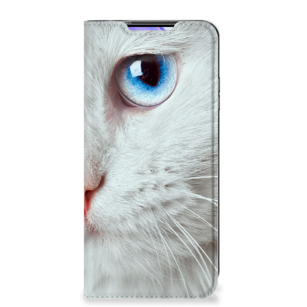 Xiaomi Mi 10T Lite Hoesje maken Witte Kat - B2C Telecom