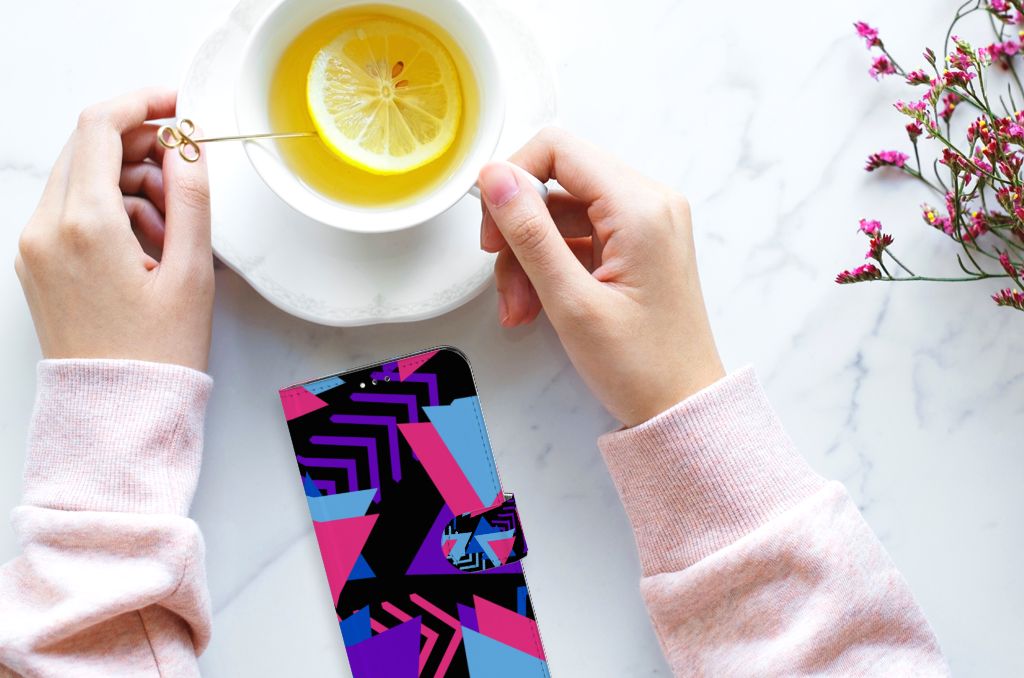 Samsung Galaxy A12 Book Case Funky Triangle