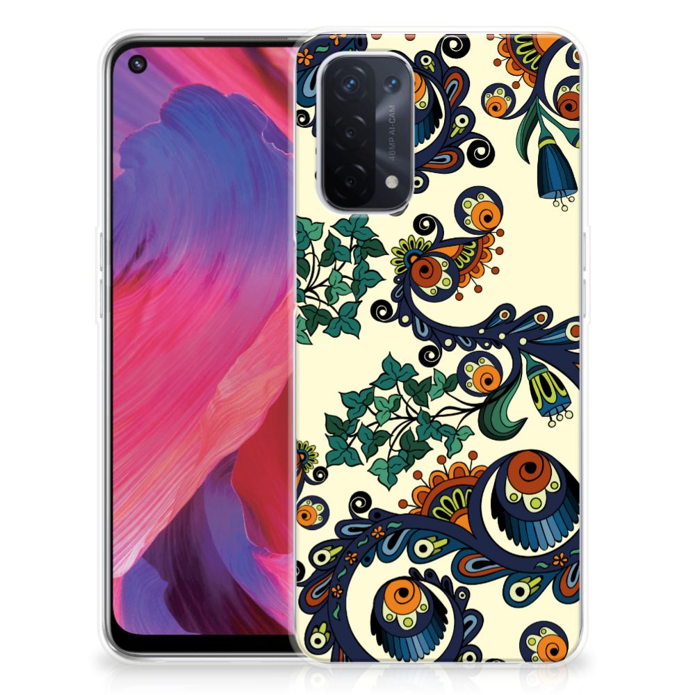 Siliconen Hoesje OPPO A93 5G Barok Flower