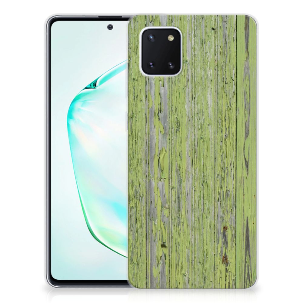 Samsung Galaxy Note 10 Lite Bumper Hoesje Green Wood